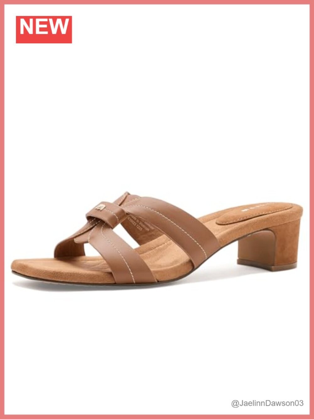 Genuine Leather Slip-On Sandals, Open Toe, Faux Suede Lining, Comfortable